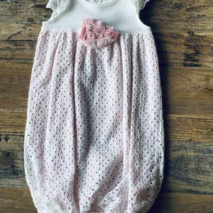 100% cotton eyelet‎ lace Infant Bubble 0-6 months